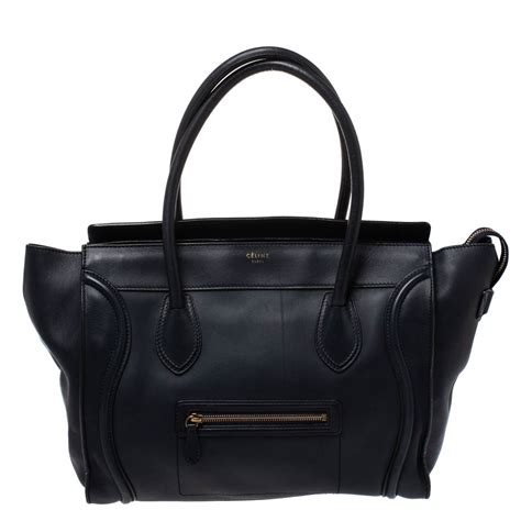 celine luggage navy|Celine shoulder luggage tote price.